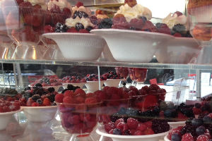 A display case full of Tasmanian Berries